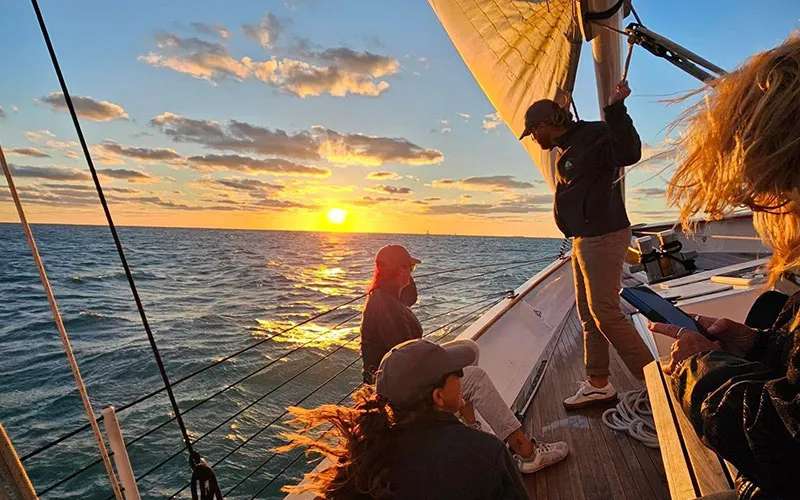 Classic Harbor Line: Christmas Eve Sunset Sail Aboard Schooner America 2.0